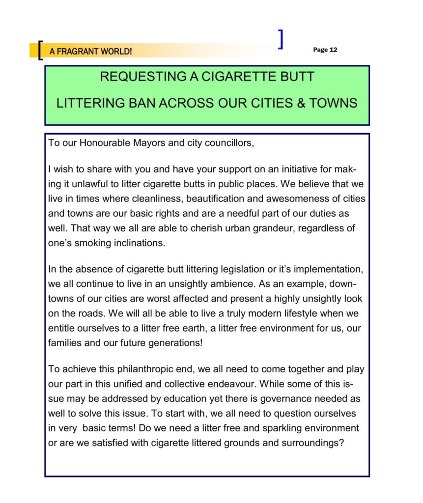 Stop Cigarette Litter